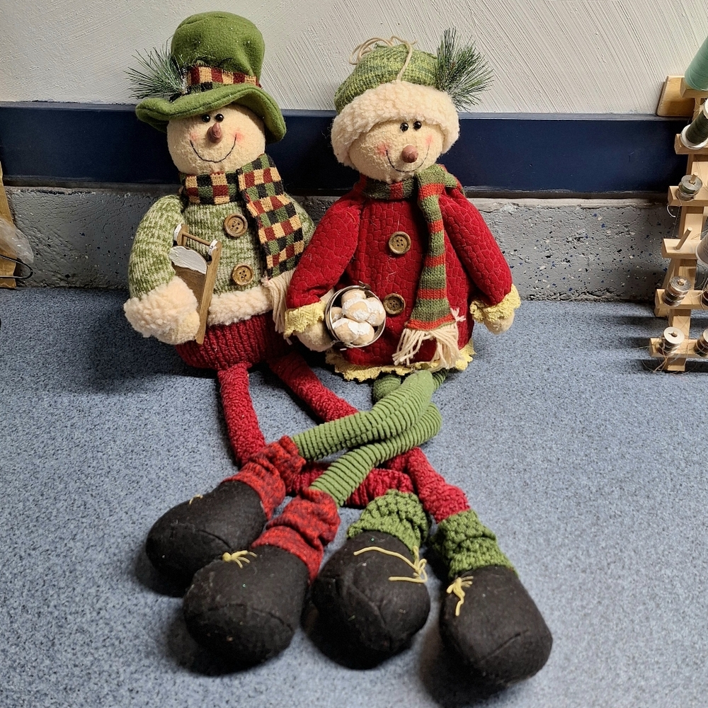 Plush Snowman "Shelf Sitting" Set of 2/Bundle❄️☃️